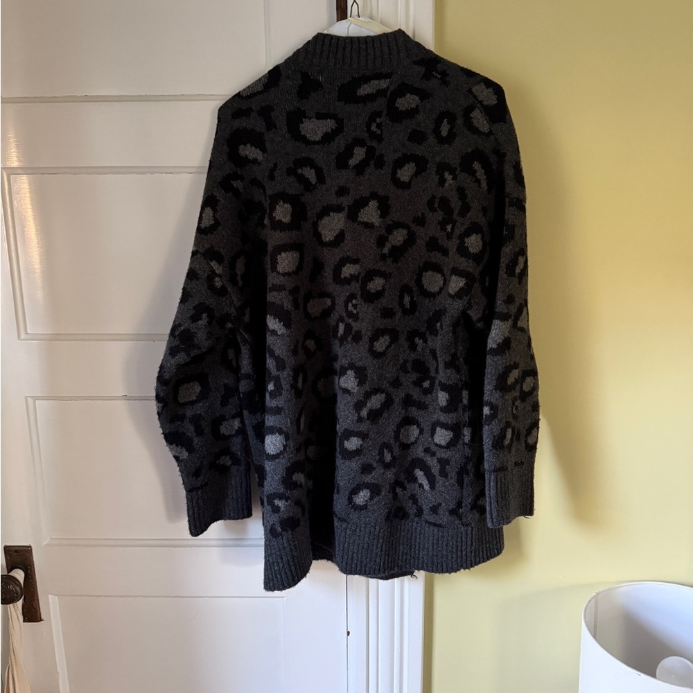Mango Charcoal Wool Blend Knit
